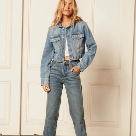 Boyish the Bruno Crop Jean Jacket in Gilda NEW WITH TAGS - Picture 4 of 16